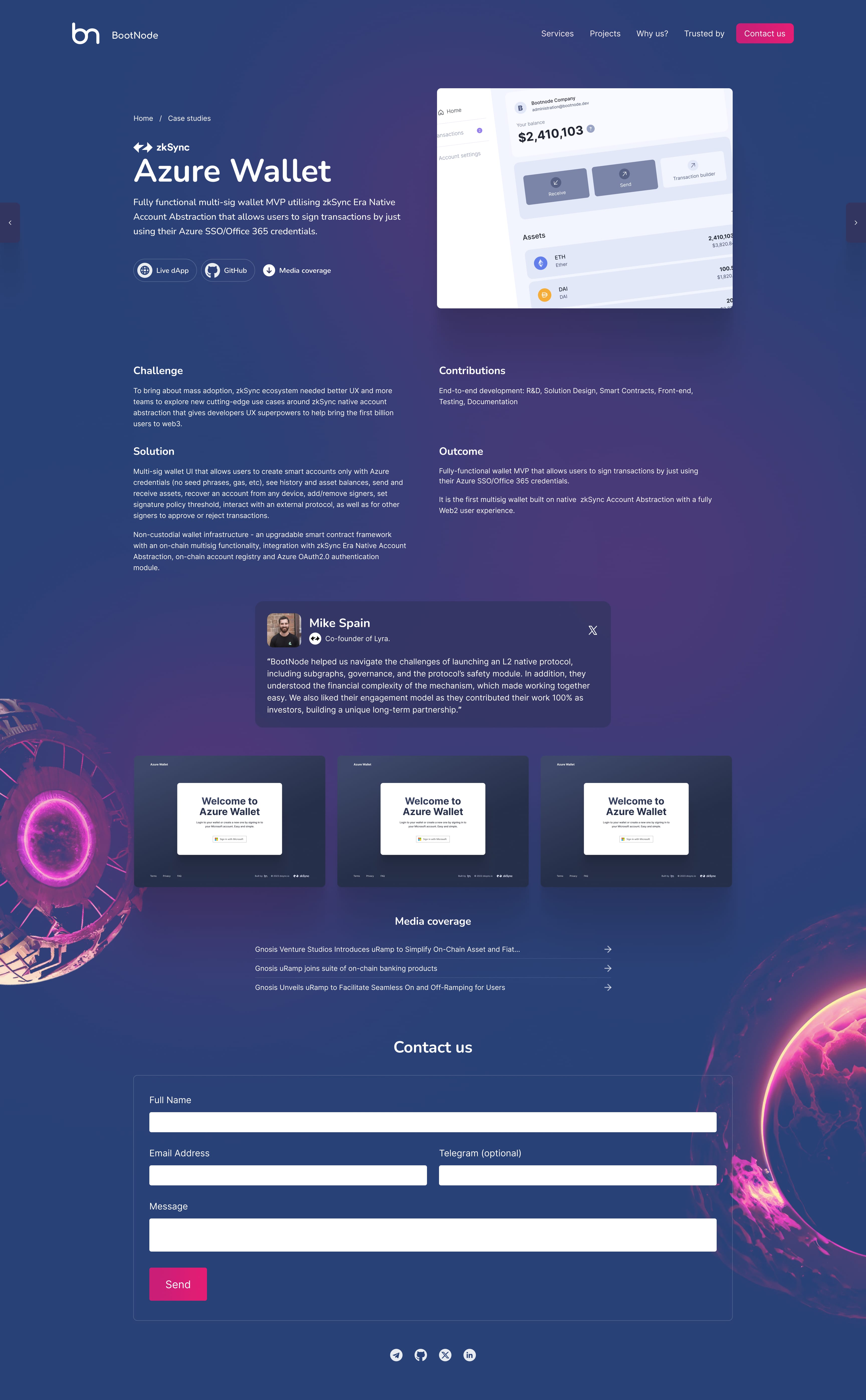 BootNode case studies section